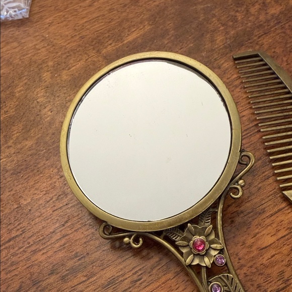 Jeweled Handheld Mirror and Comb Set - Picture 6 of 9